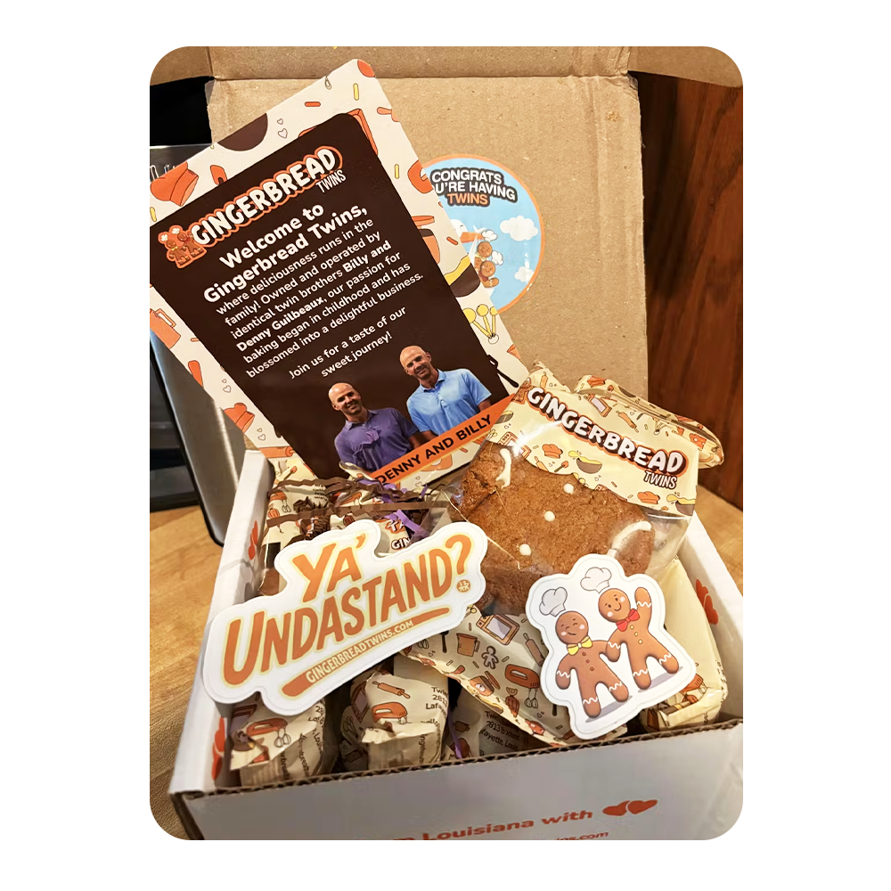 Seasonal Gingerbread Twins Cookie Club Subscription (Pre-Pay)