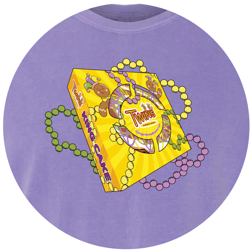 King Cake Box Tee