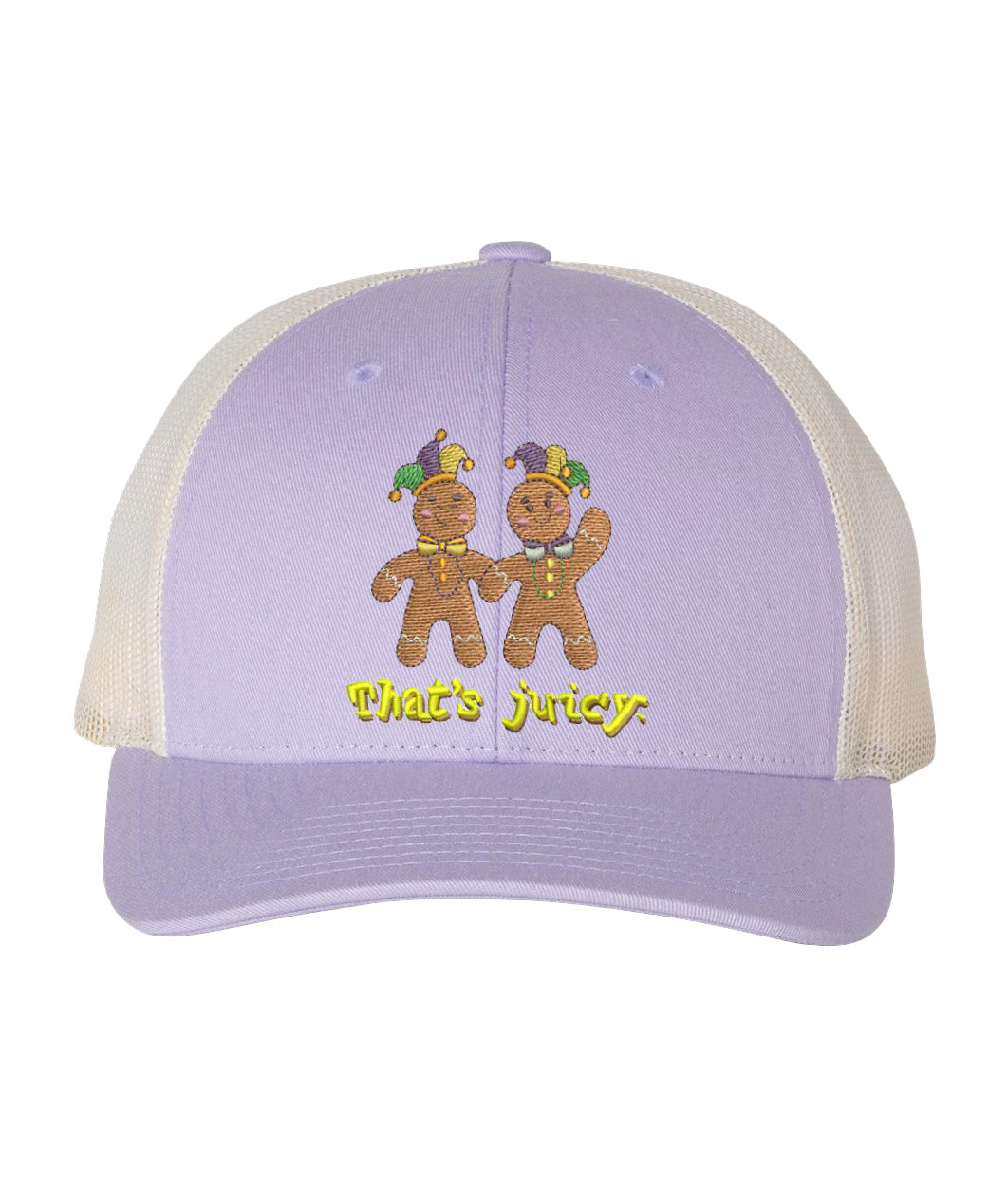 Jester Gingerbread Twins Embroidered Cap – "That's Juicy." Lilac/Birch