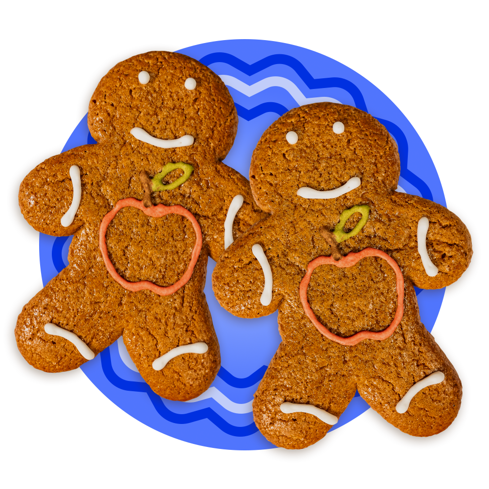 Back to School Gingerbread Twins - Cookies