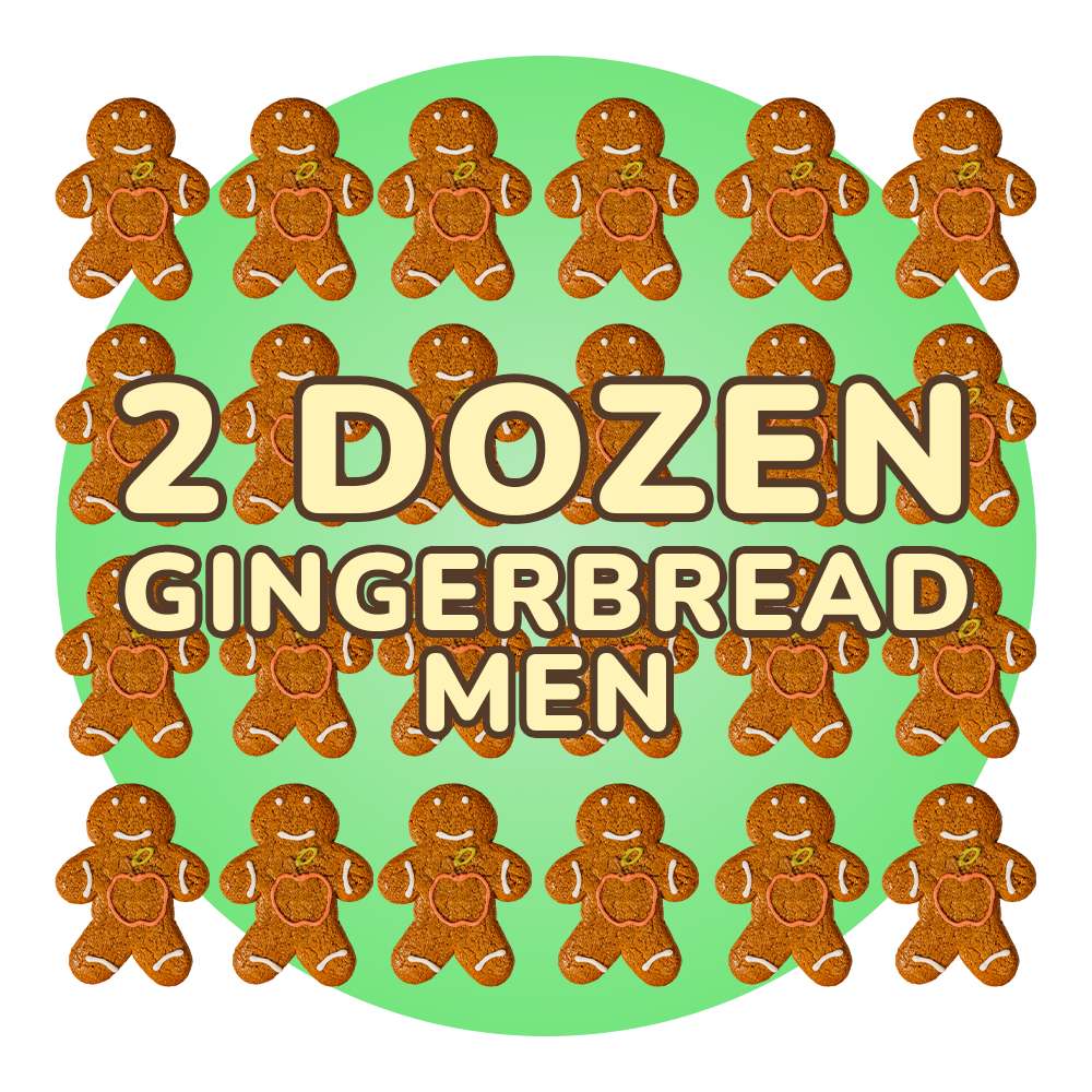 Back to School Gingerbread Twins - Cookies