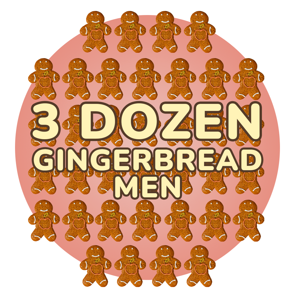 Back to School Gingerbread Twins - Cookies