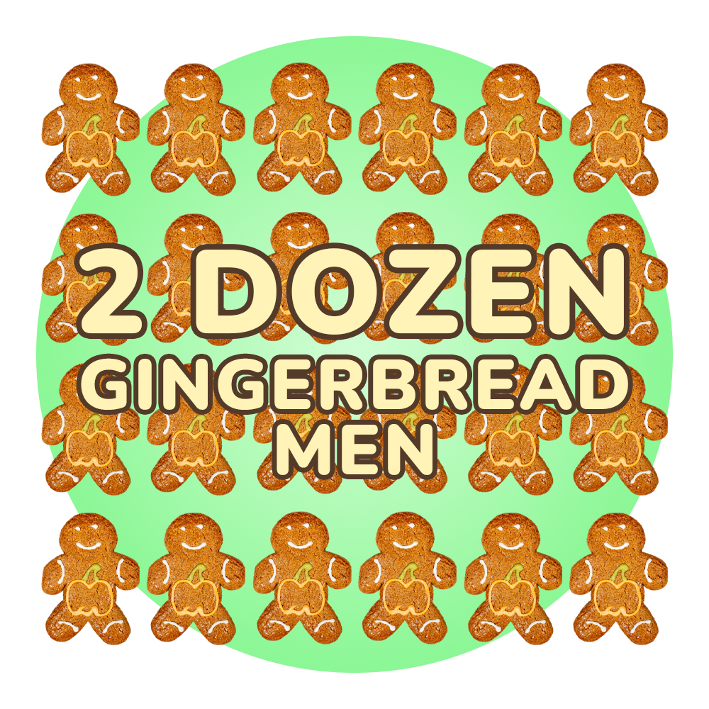 Pumpkin Patch Gingerbread Twins - Cookies
