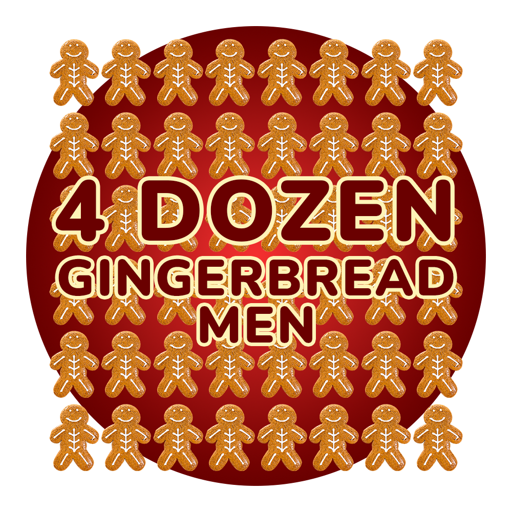 Scrumptious Skeleton Gingerbread Twins - Cookies