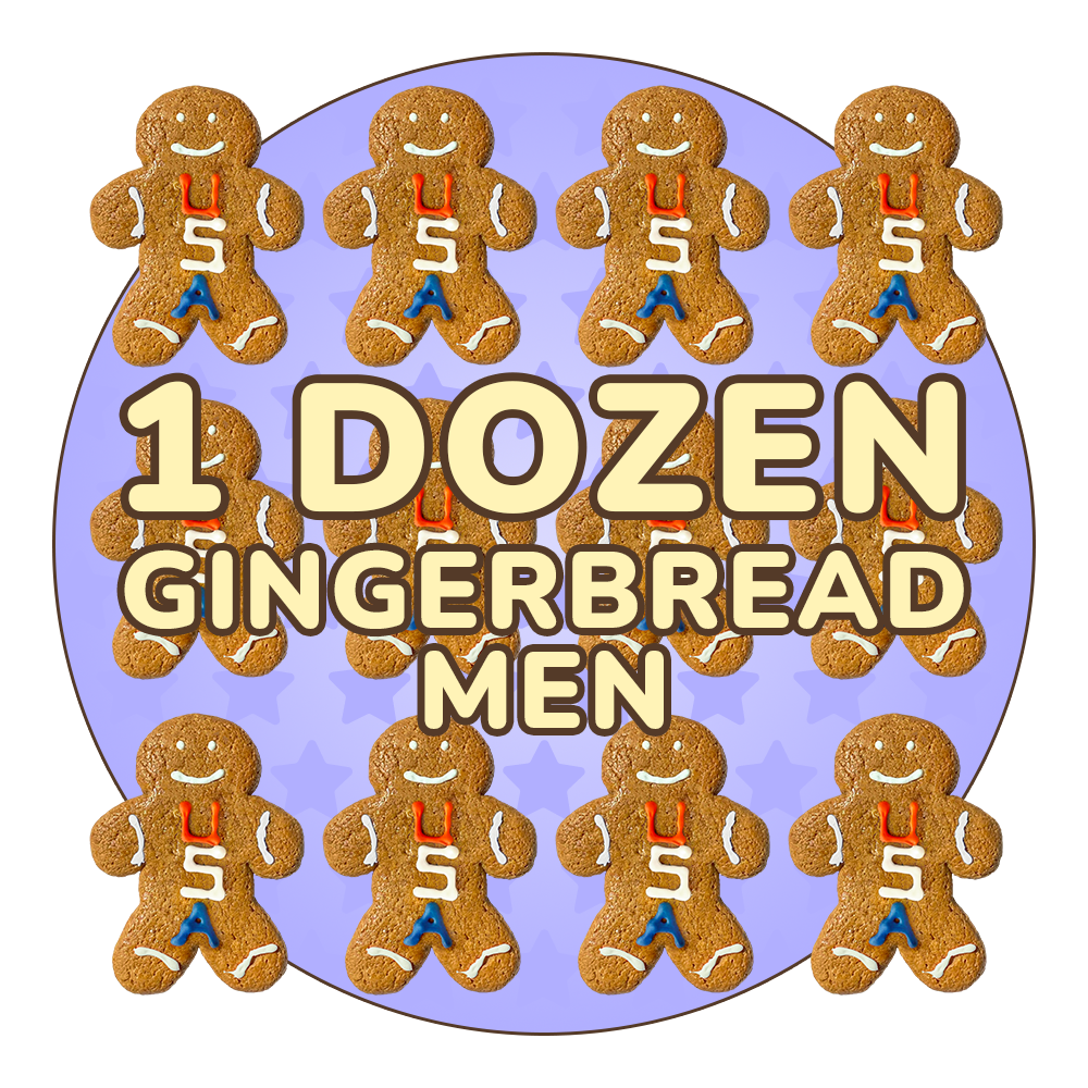 USA Gingerbread Twins Cookies