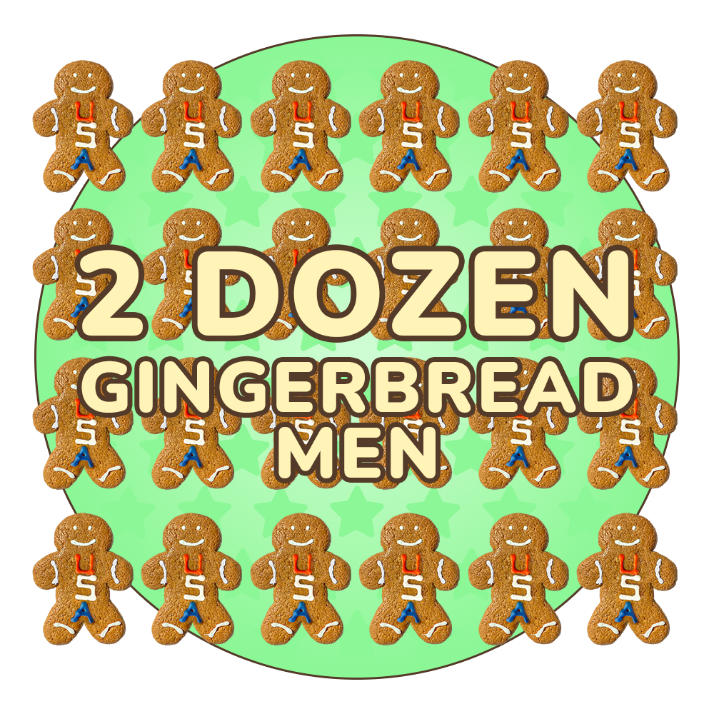 USA Gingerbread Twins Cookies