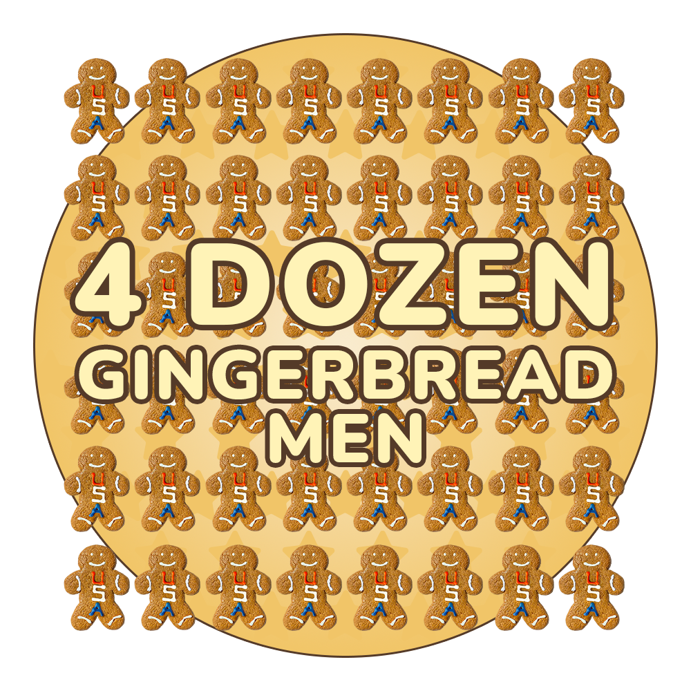 USA Gingerbread Twins Cookies